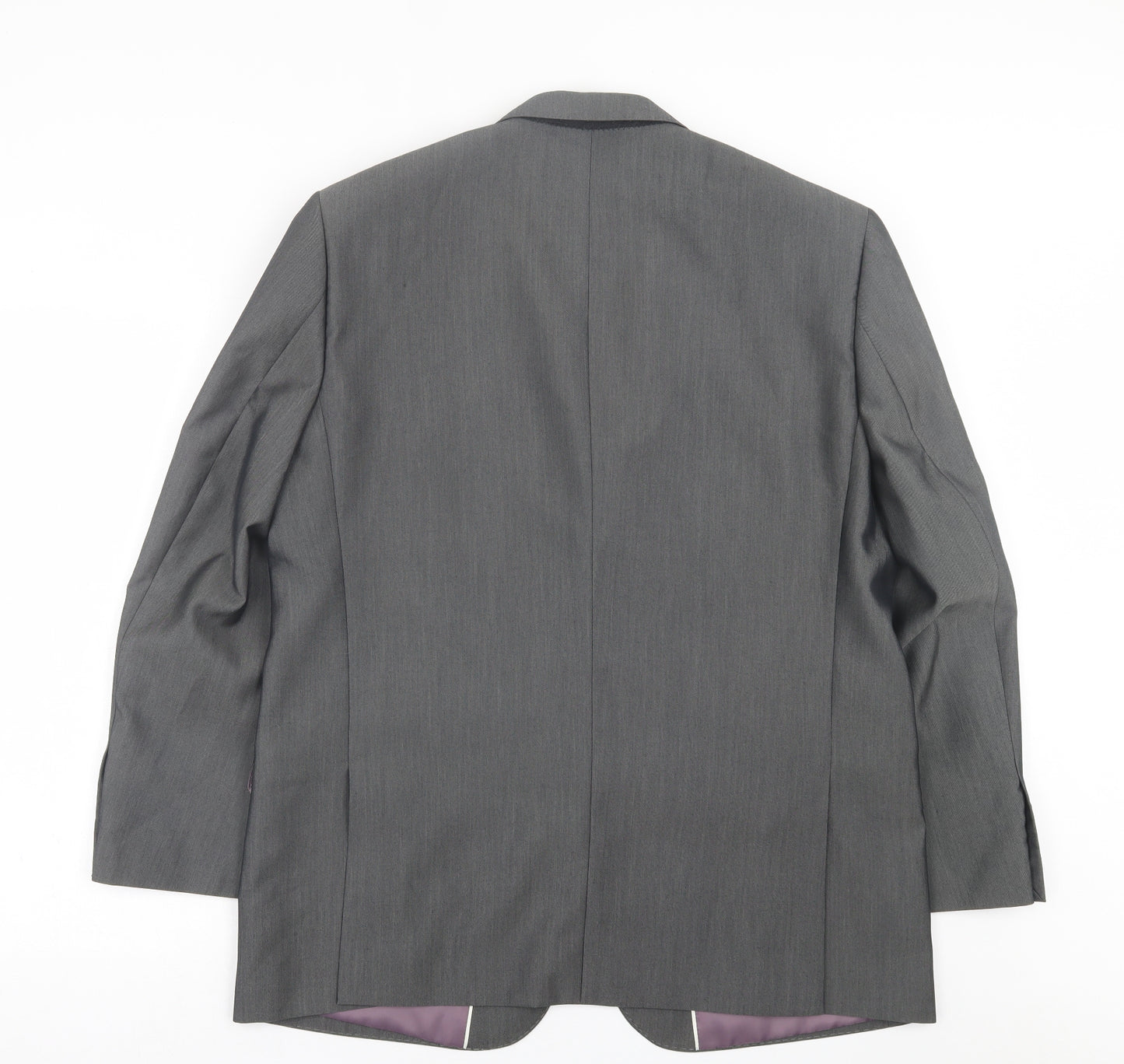 Aspen & Court Mens Grey  Polyester Jacket Suit Jacket Size 40