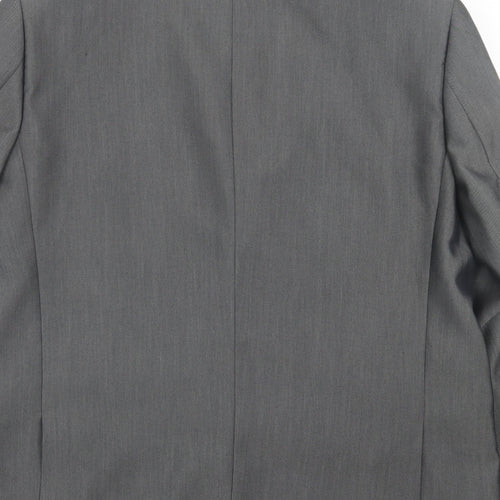 Aspen & Court Mens Grey  Polyester Jacket Suit Jacket Size 40