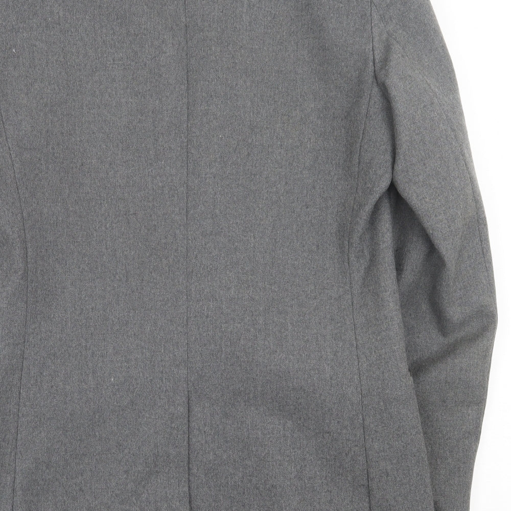 peter brown Mens Grey  Wool Jacket Suit Jacket Size 36