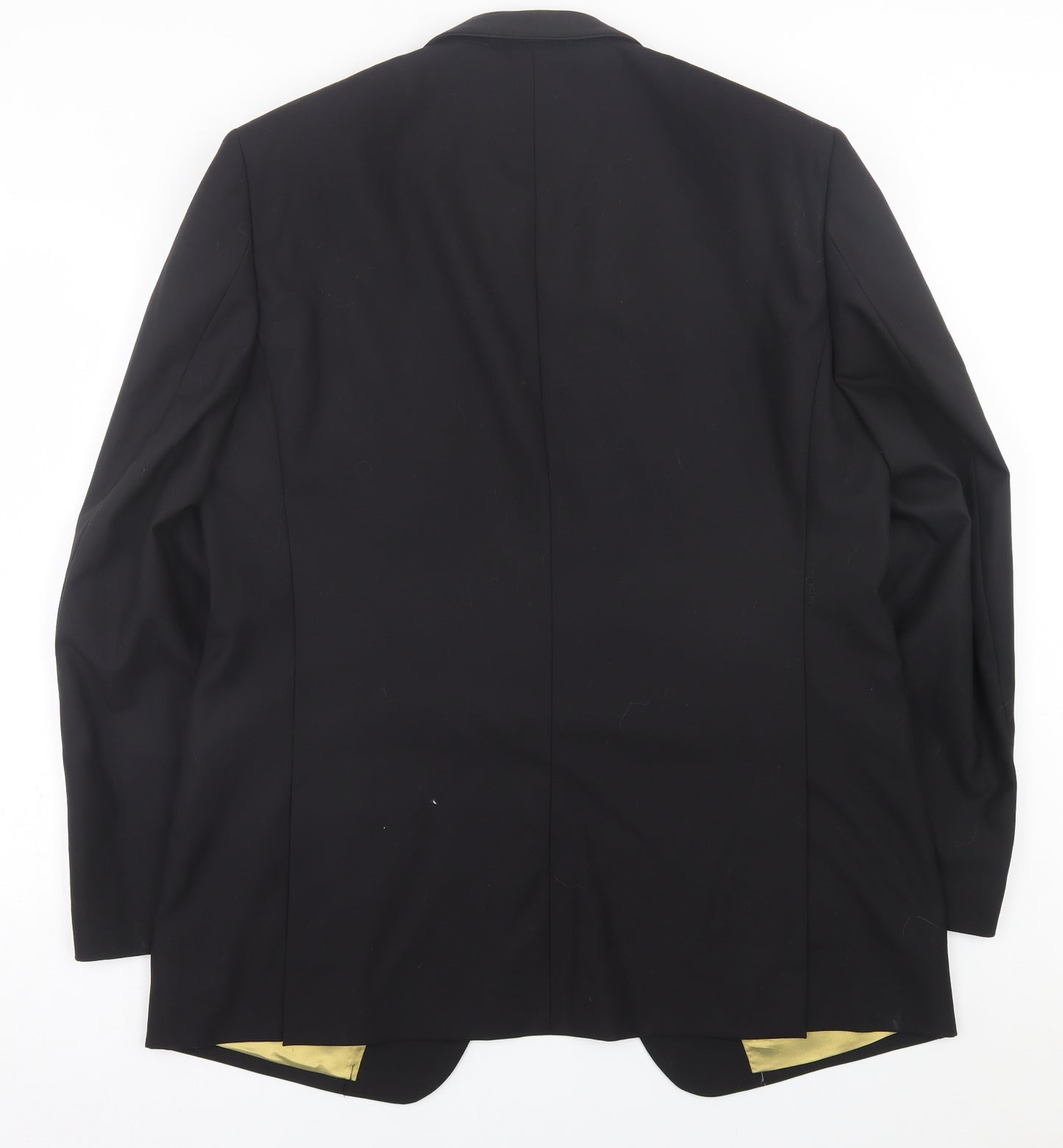 Impressions Mens Black  Wool Jacket Suit Jacket Size 44