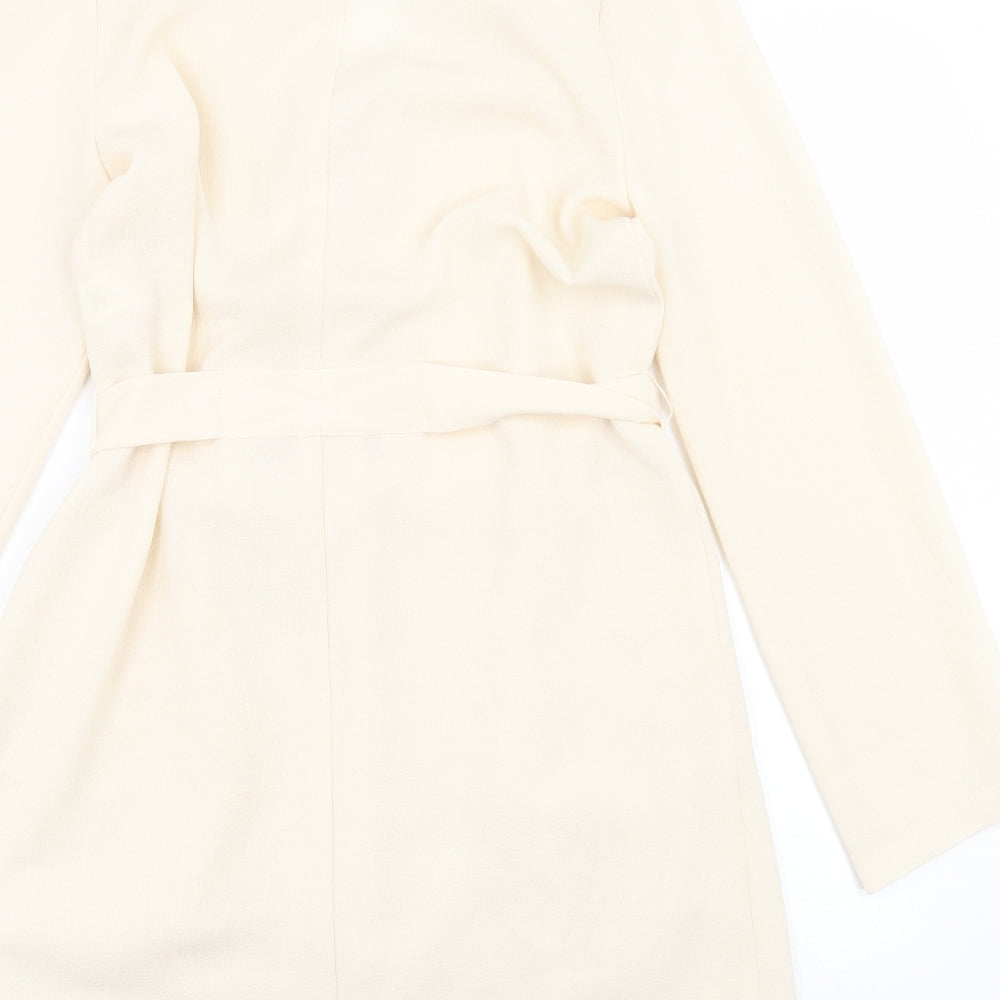 Miss Selfridge Womens Ivory   Jacket Blazer Size 10  Tie