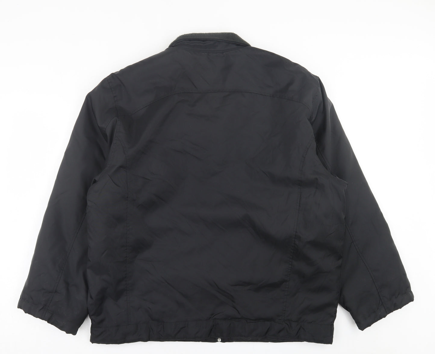 Cedar Wood State Mens Black   Bomber Jacket Jacket Size L  Zip