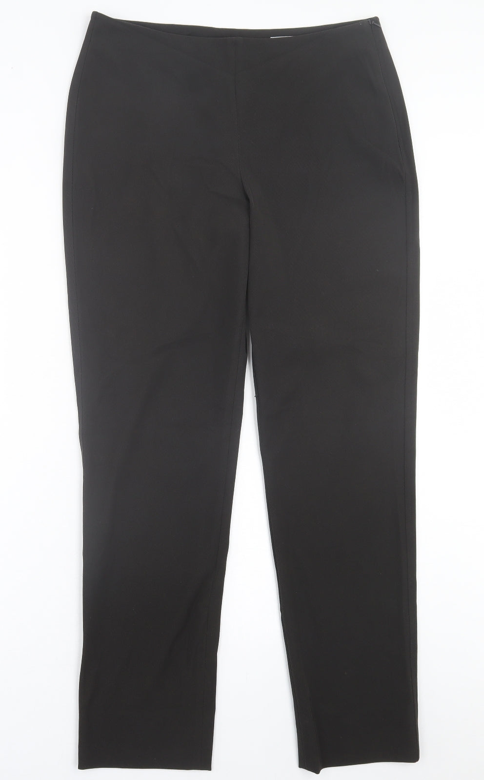 Strenesse Womens Brown  Polyamide Trousers  Size 12 L30 in Regular Zip