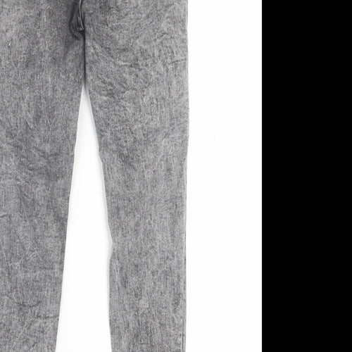 SheIn Womens Black  Cotton Skinny Jeans Size XS L26 in Regular Button