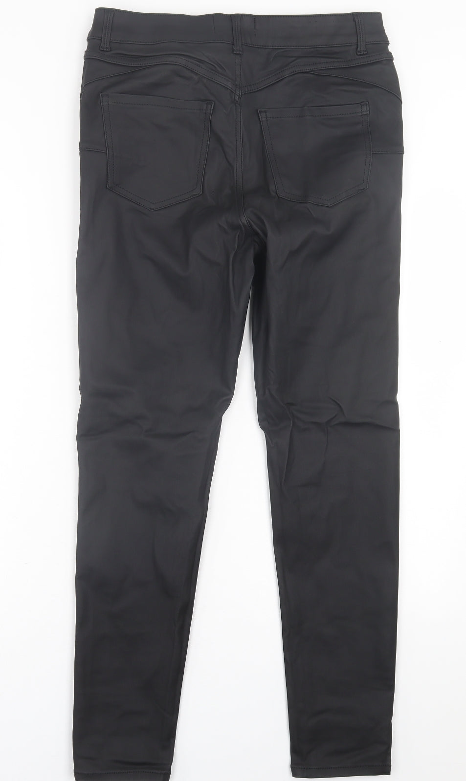 New Look Womens Black  Viscose Skinny Jeans Size 14 L28 in Regular Button