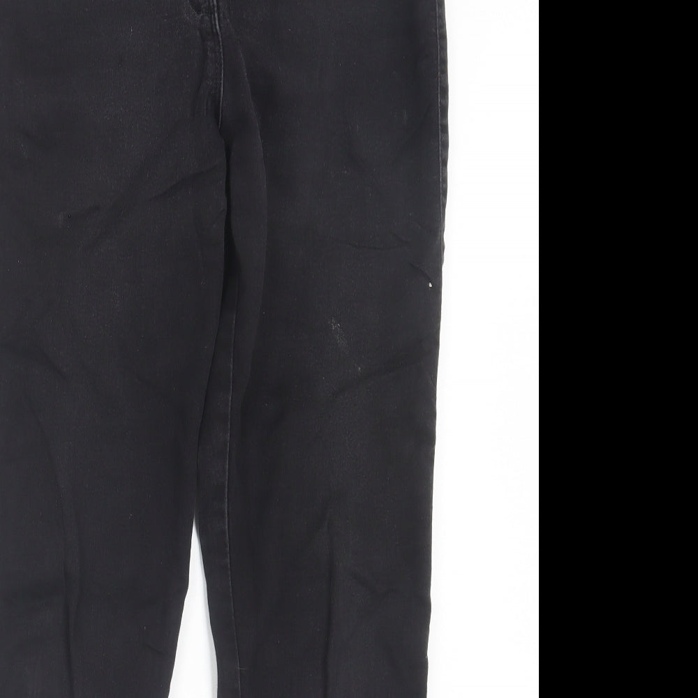 Roman Womens Black  Cotton Jegging Trousers Size 12 L30 in Regular
