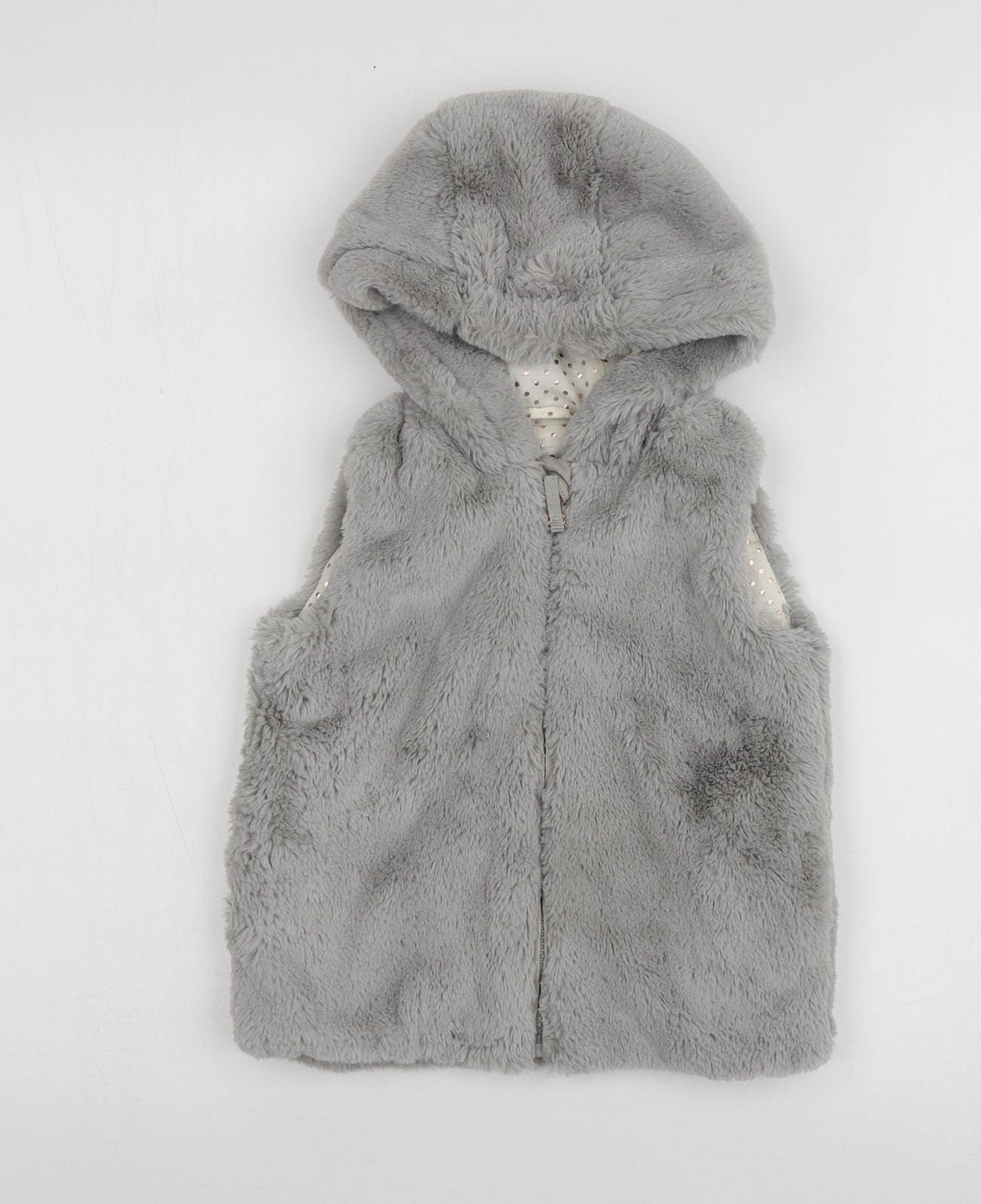 Nutmeg Girls Grey   Gilet Jacket Size 3-4 Years