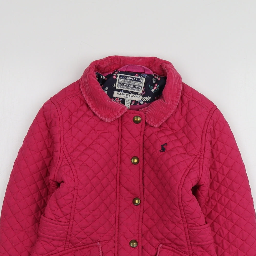 Joules Girls Pink   Jacket  Size 7-8 Years