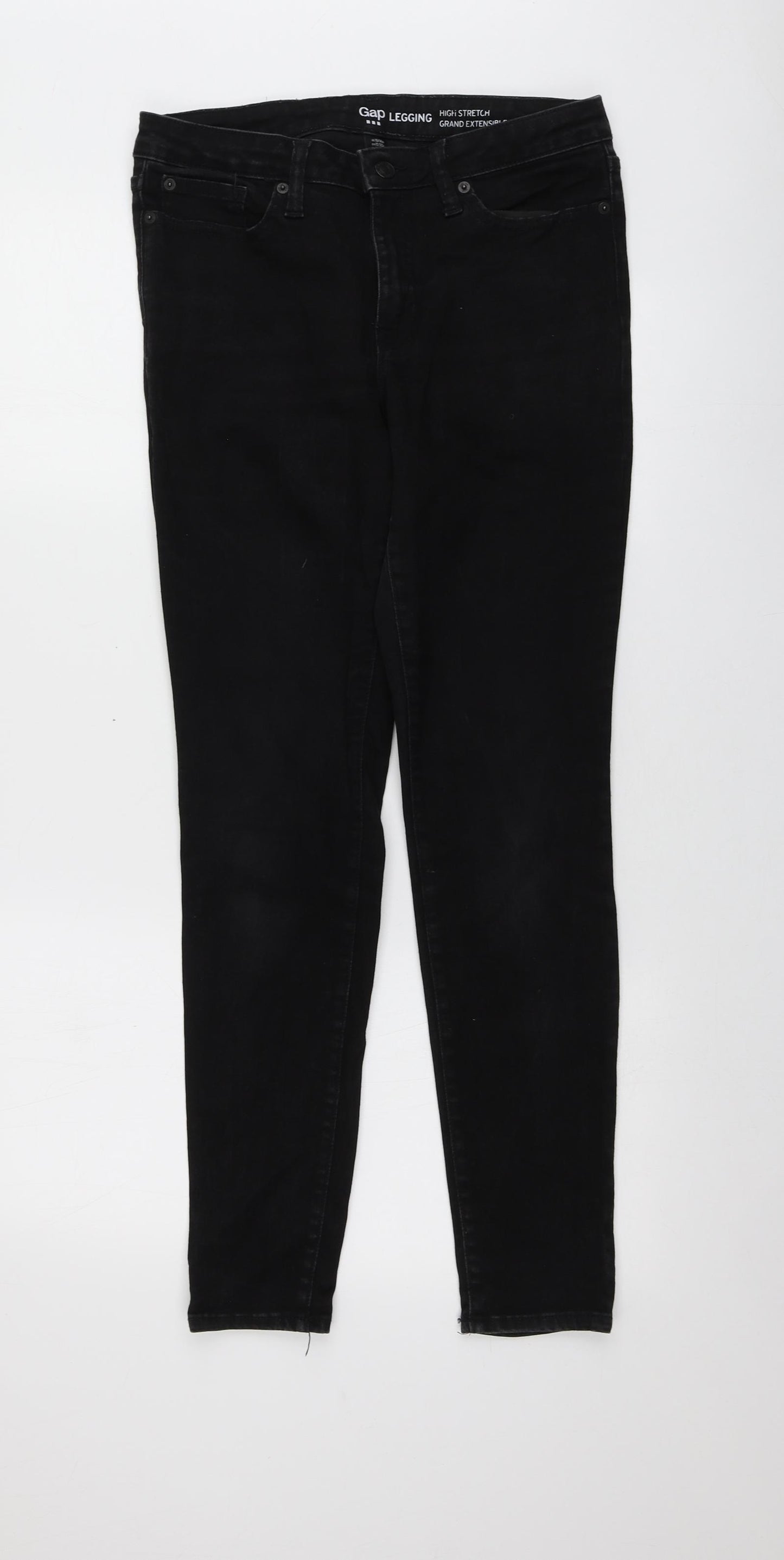 Gap Womens Black  Cotton Skinny Jeans Size 14 L28 in Regular