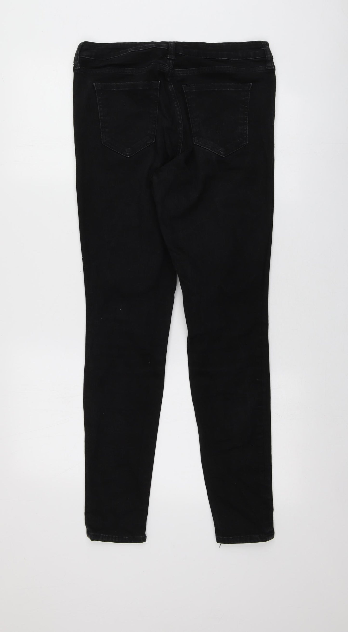 Gap Womens Black  Cotton Skinny Jeans Size 14 L28 in Regular