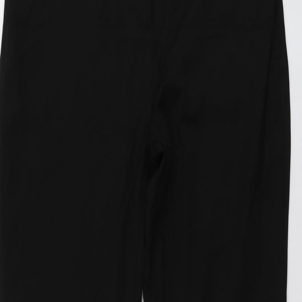 Per Una Womens Black  Polyester Trousers  Size 14 L30 in Regular