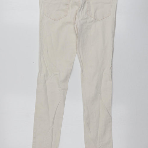 NEXT Girls Pink  Cotton Skinny Jeans Size 12 Years L26 in Regular