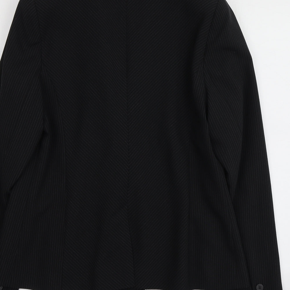 F&F Womens Black Striped  Jacket  Size 16
