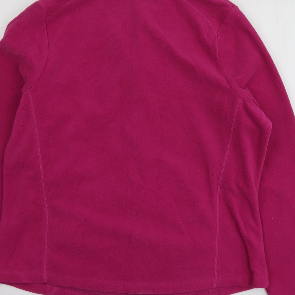 TU Womens Pink  Polyester Full Zip Hoodie Size 14