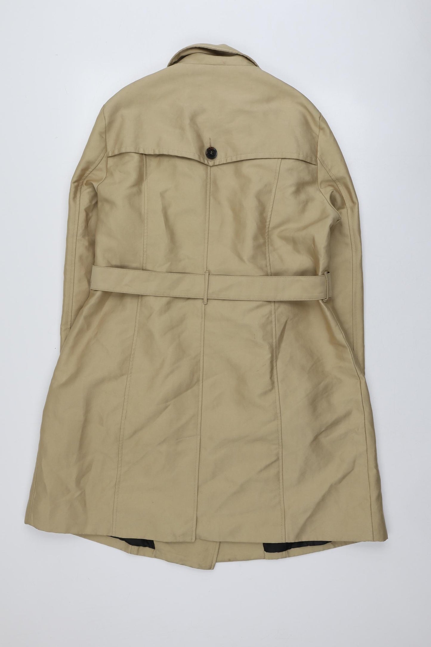 New Look Womens Beige   Overcoat Coat Size 16