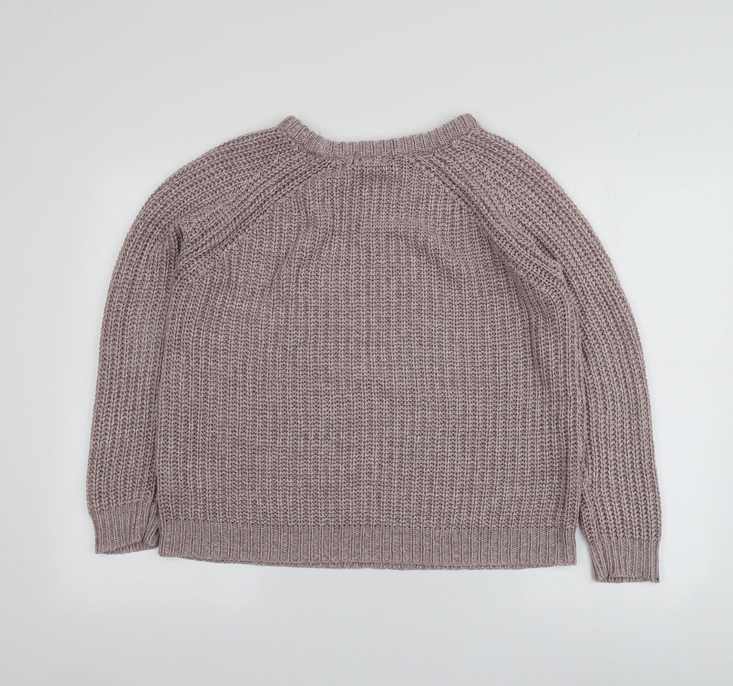 Atmosphere Womens Pink Round Neck  Acrylic Pullover Jumper Size 14