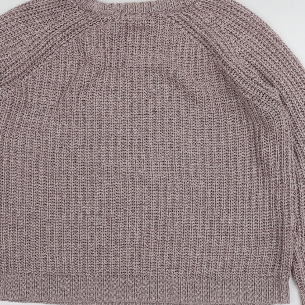 Atmosphere Womens Pink Round Neck  Acrylic Pullover Jumper Size 14