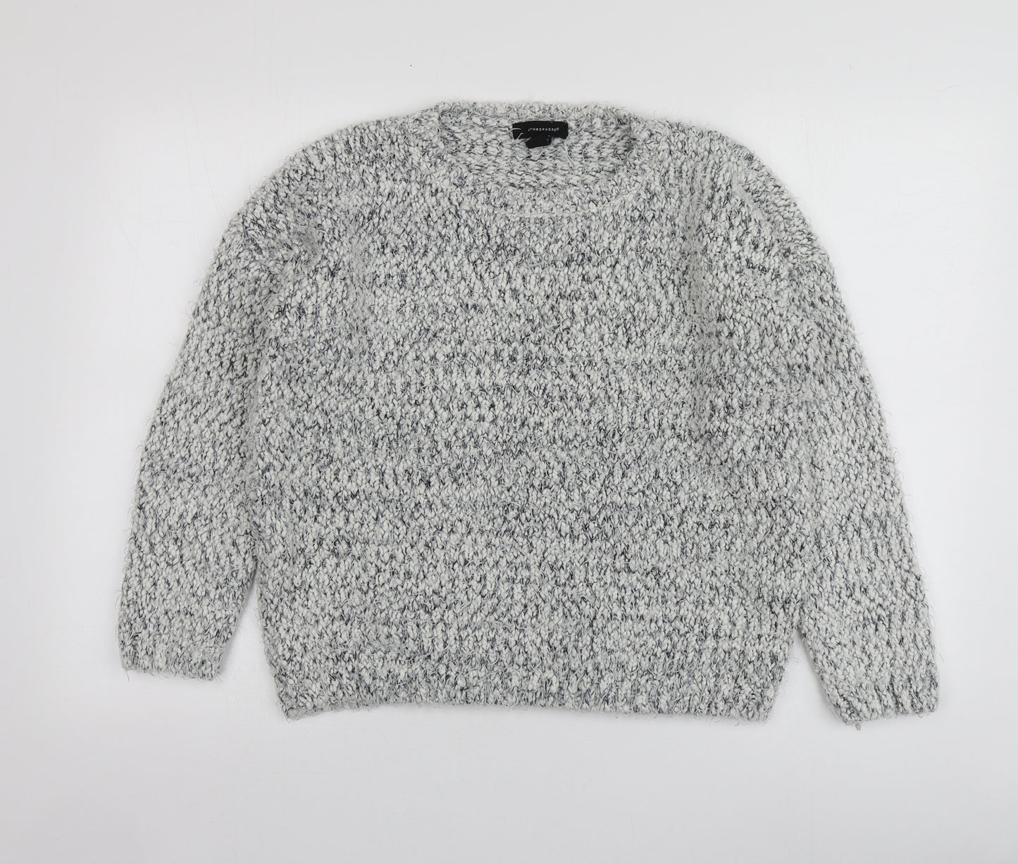 Atmosphere Womens Blue Round Neck  Polyester Pullover Jumper Size 16