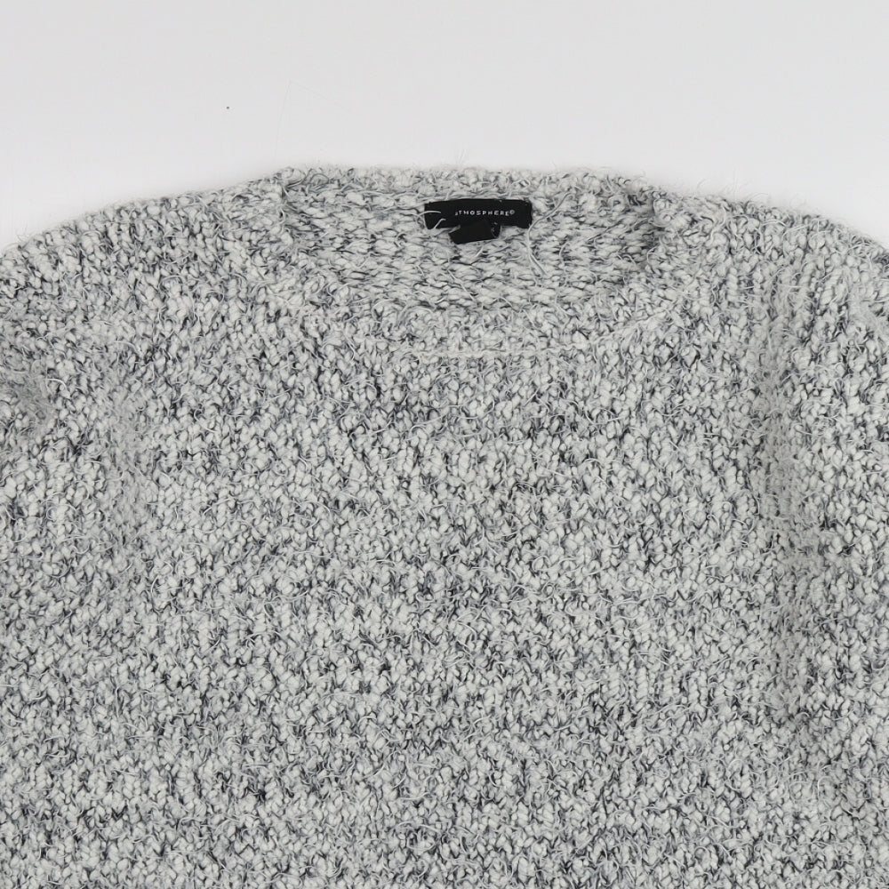 Atmosphere Womens Blue Round Neck  Polyester Pullover Jumper Size 16