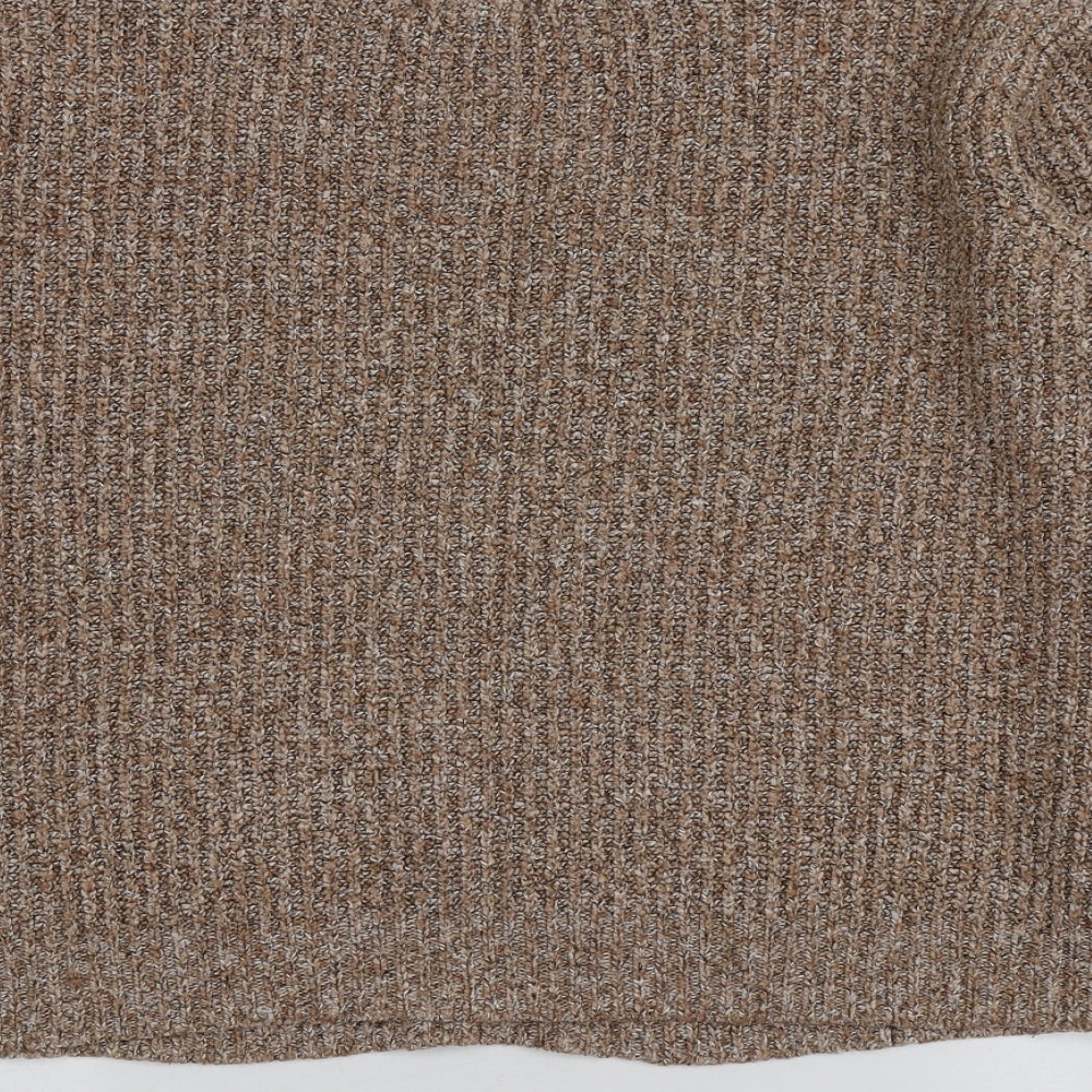 Primark Womens Pink Round Neck  Acrylic Pullover Jumper Size L