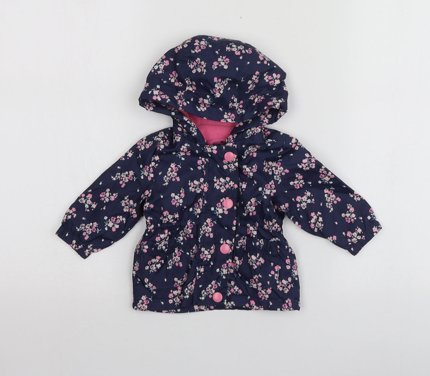 Earlydays Girls Blue Floral  Jacket  Size 0-3 Months