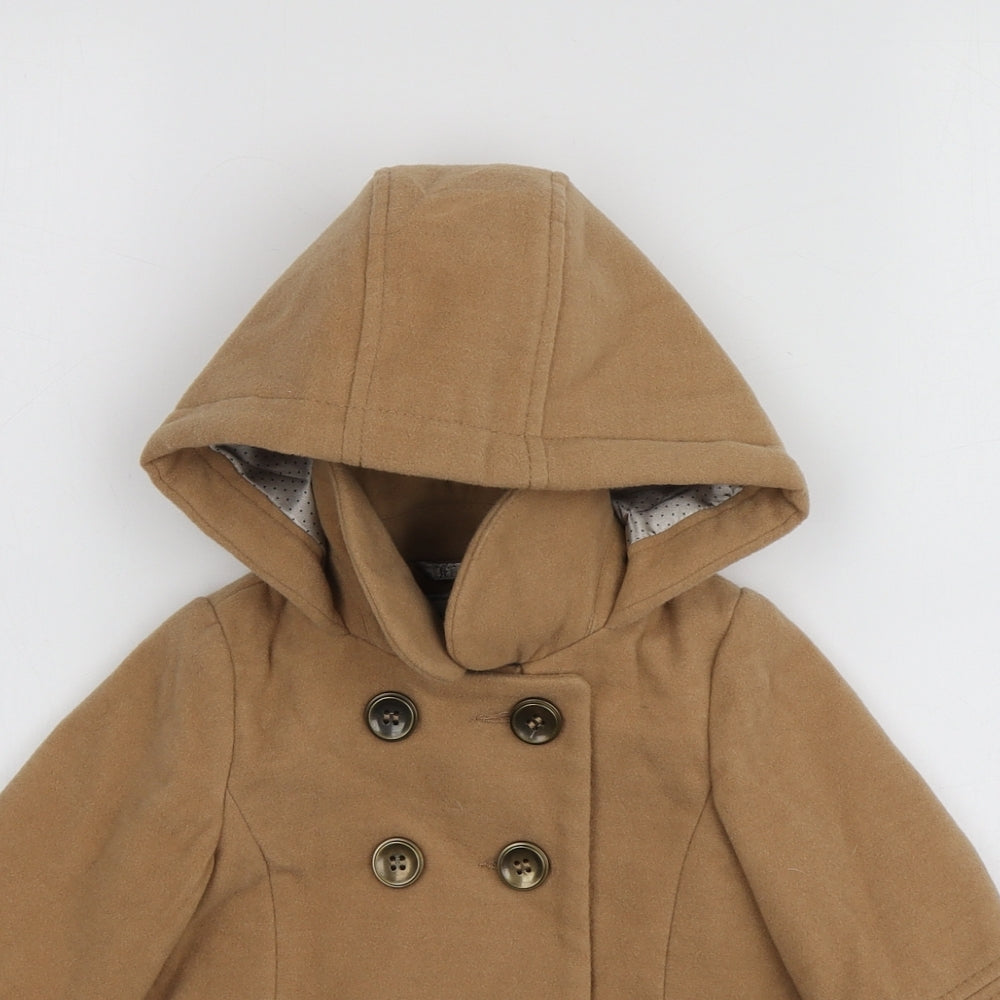 NEXT Girls Beige   Overcoat Coat Size 9-12 Months