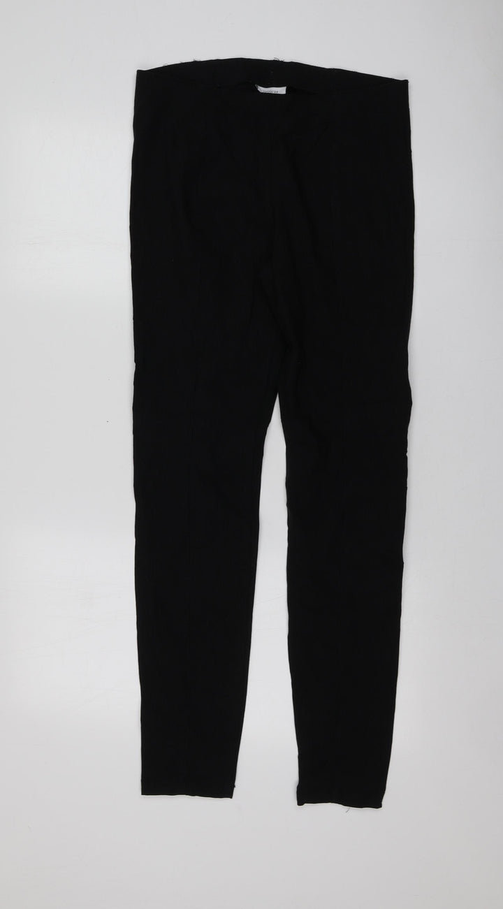 Yessica Womens Black Viscose Jogger Leggings Size 40 L31 in