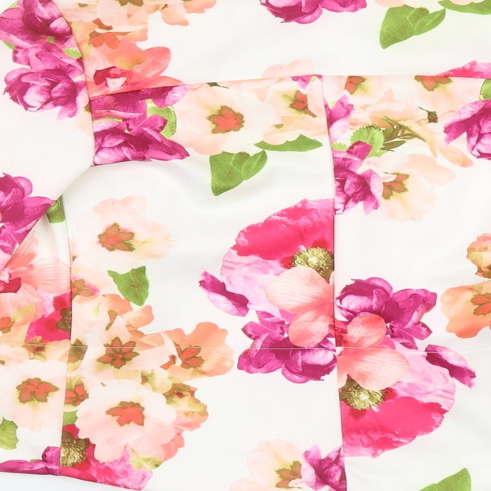 Quiz Womens Multicoloured Floral  Jacket  Size 6