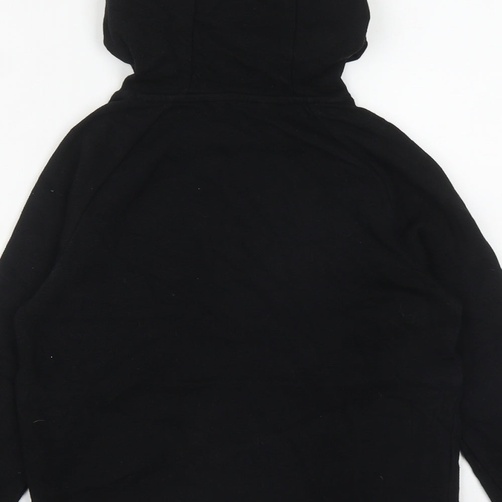 George Boys Black  Cotton Pullover Hoodie Size 7-8 Years
