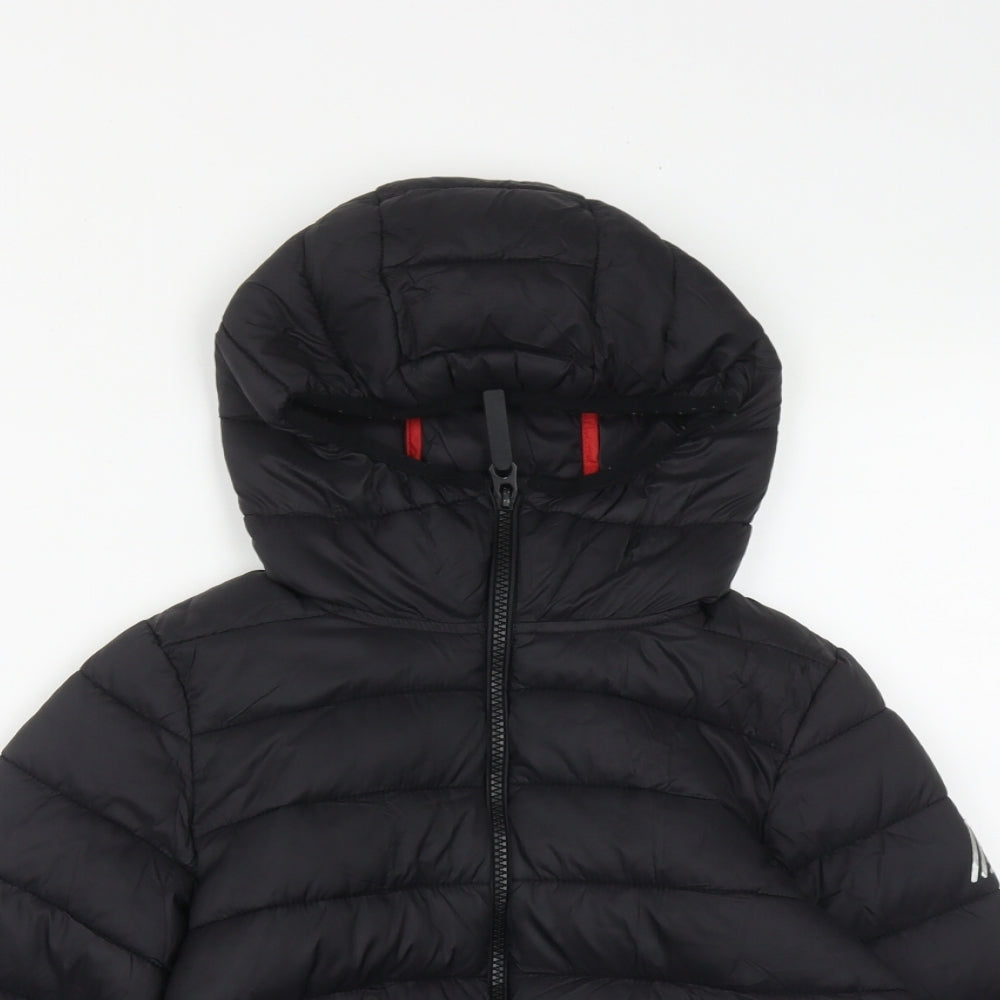NEXT Boys Black   Quilted Jacket Size 8 Years  Zip