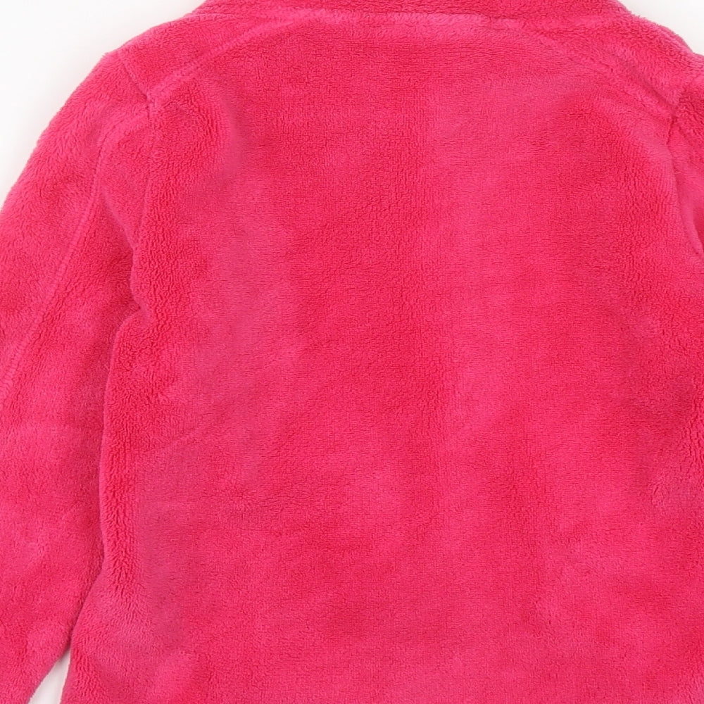 IUPILU Girls Pink  Polyester Full Zip Sweatshirt Size 6 Years  Zip