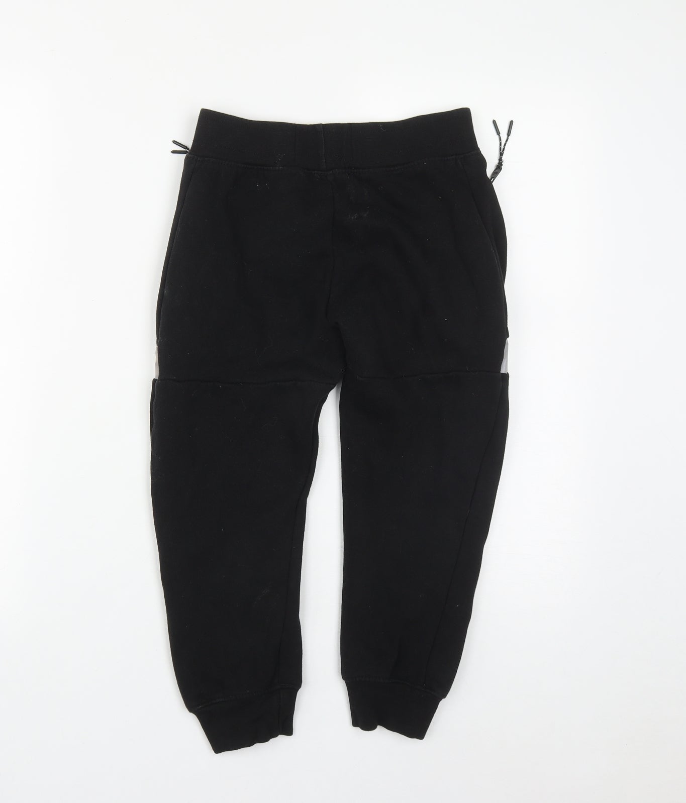 Ripstop Boys Black  Cotton Jogger Trousers Size 9-10 Years  Regular Drawstring