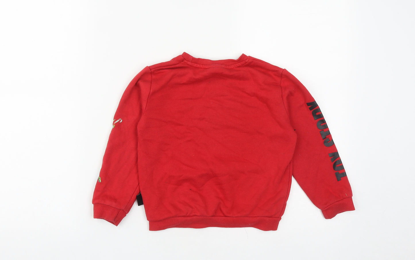 Toy Story Boys Red  Cotton Pullover Sweatshirt Size 4-5 Years   - Toy Story