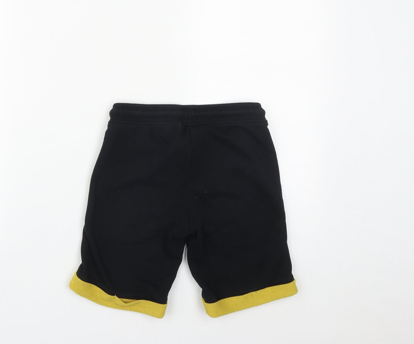 JACK & JONES Boys Black  Polyester Sweat Shorts Size 10 Years  Regular Drawstring