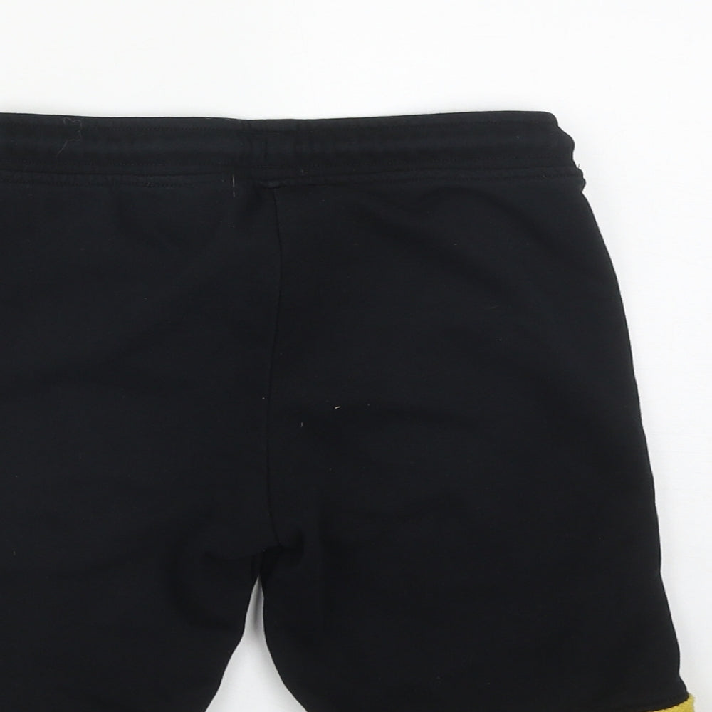 JACK & JONES Boys Black  Polyester Sweat Shorts Size 10 Years  Regular Drawstring