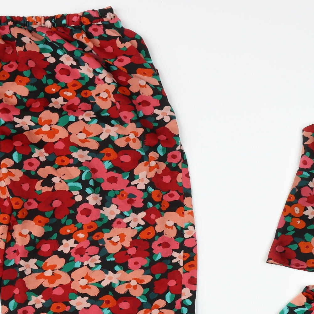 Primark Womens Multicoloured Floral Polyester Top Pyjama Set Size M   - Set of 3
