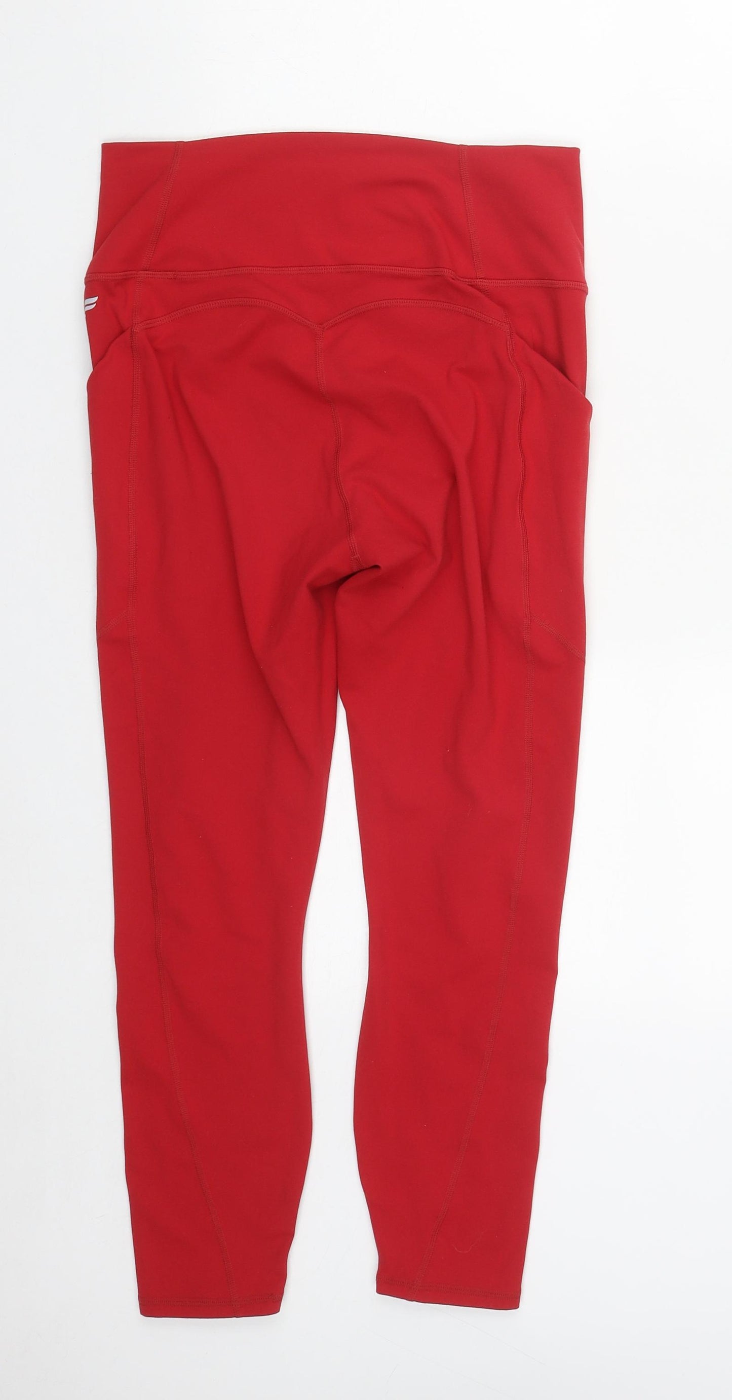 Fabletics Womens Red  Polyester Compression Leggings  L23 in Regular