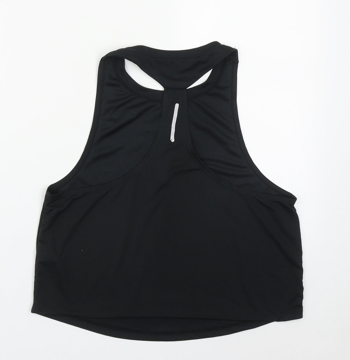 ASOS Womens Black  Polyester Basic Tank Size 12 Round Neck