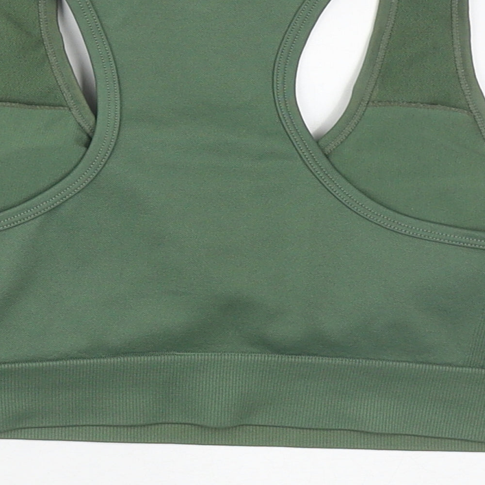 Primark Womens Green  Polyester Cropped Tank Size M Round Neck