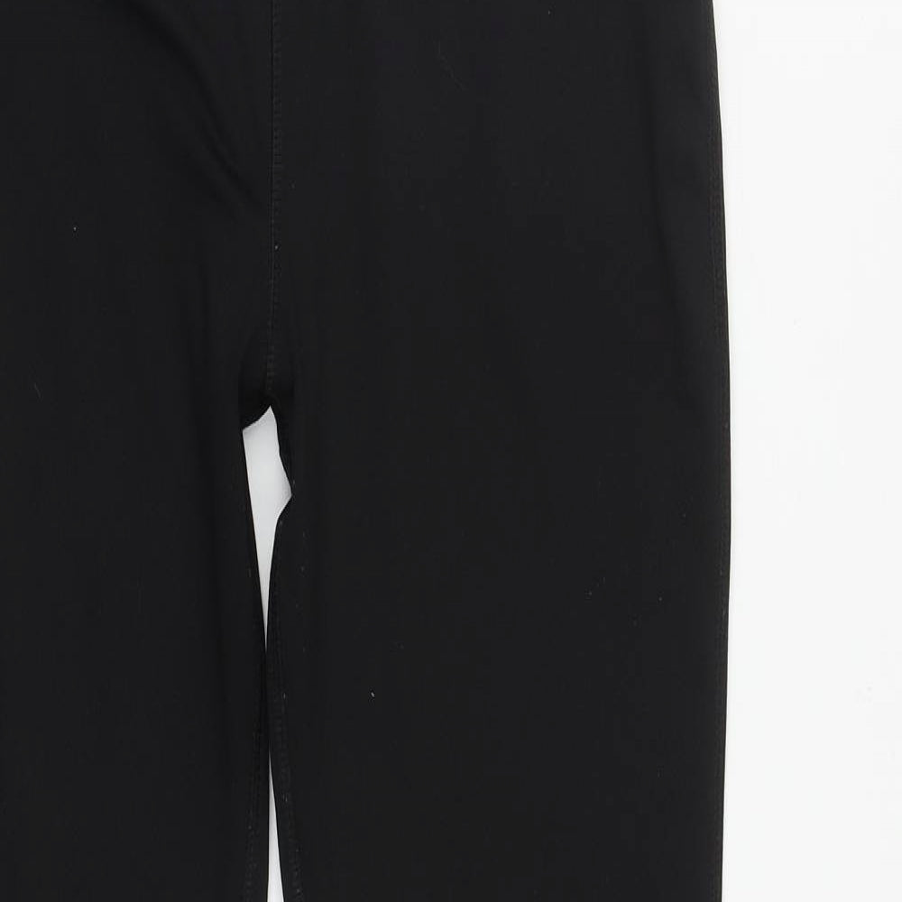 Primark Womens Black  Polyester Compression Trousers Size M L30 in Regular