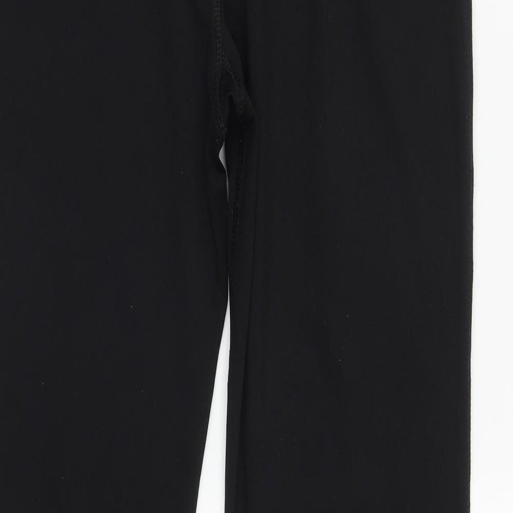 Primark Womens Black  Polyester Compression Trousers Size M L30 in Regular