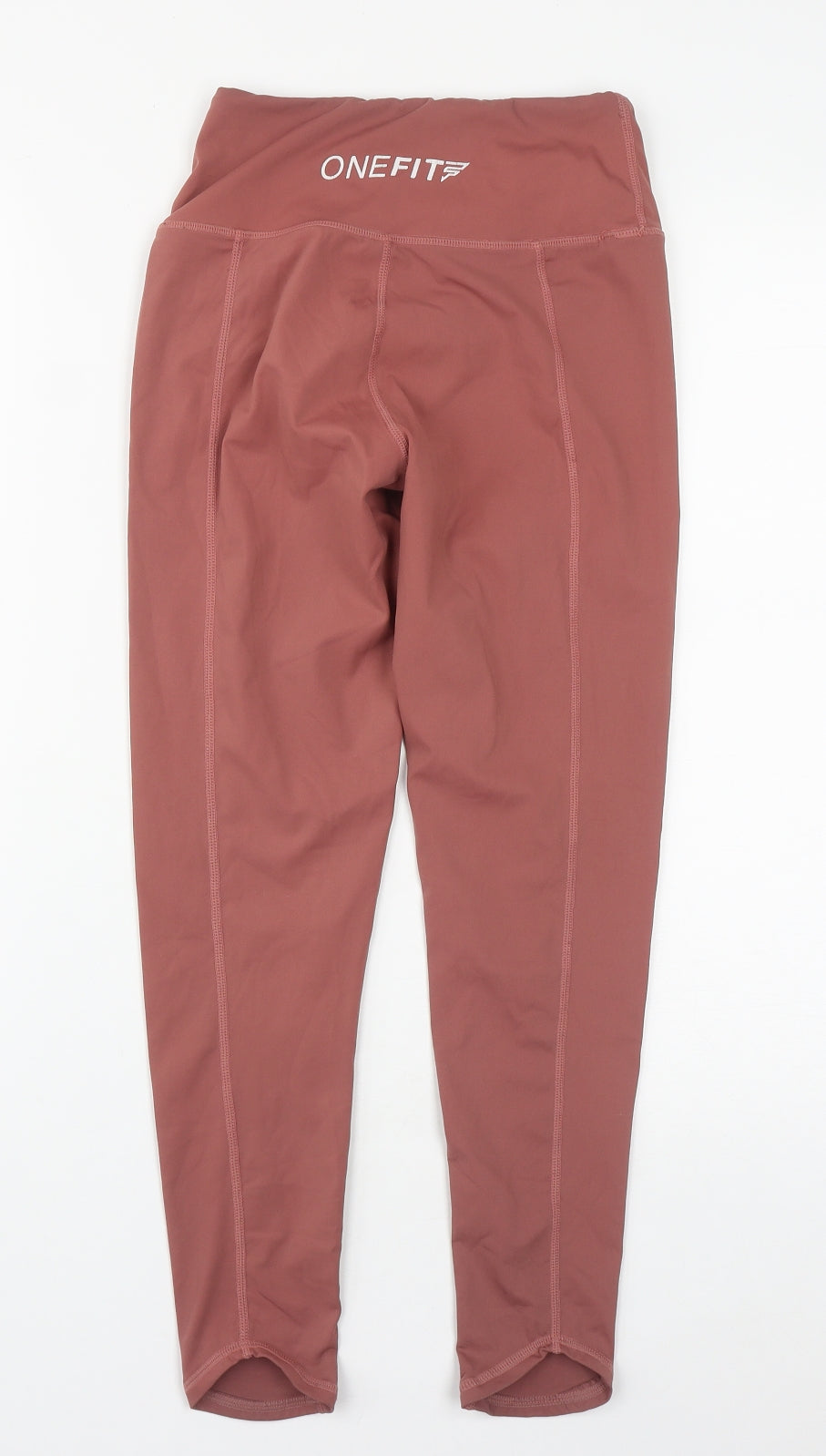 Preworn Womens Pink  Nylon Compression Leggings Size S L22 in Regular