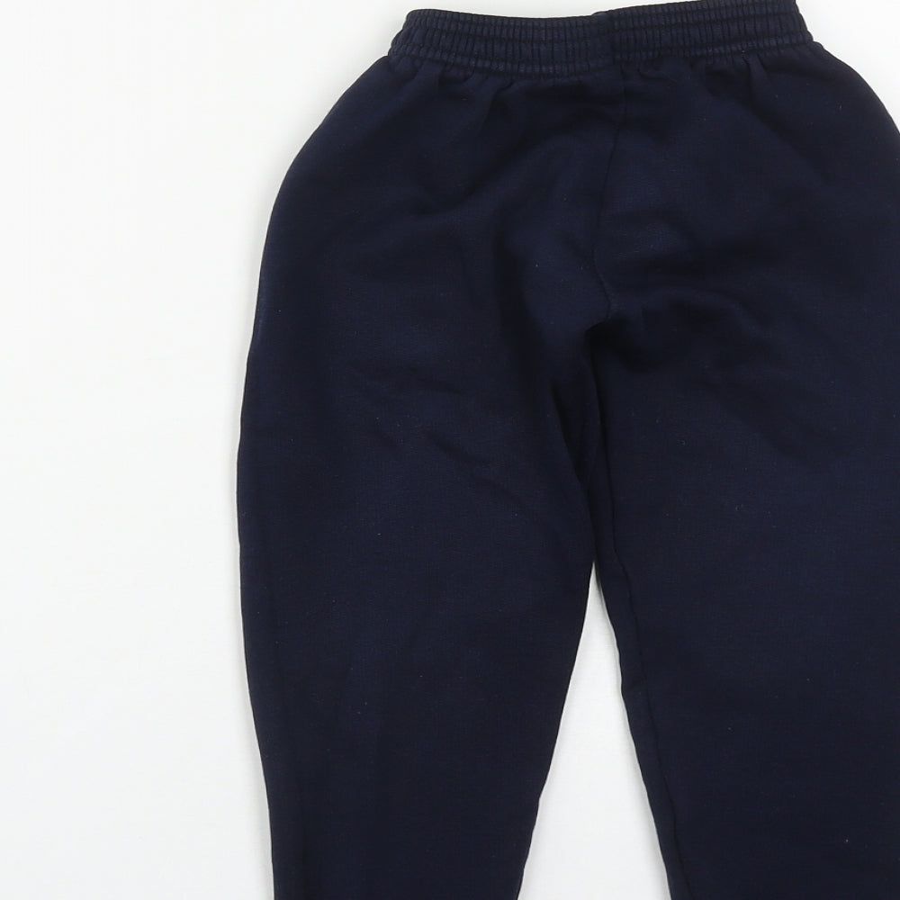 Cahill's  Boys Blue  Acrylic Jegging Trousers Size 3-4 Years  Regular Drawstring