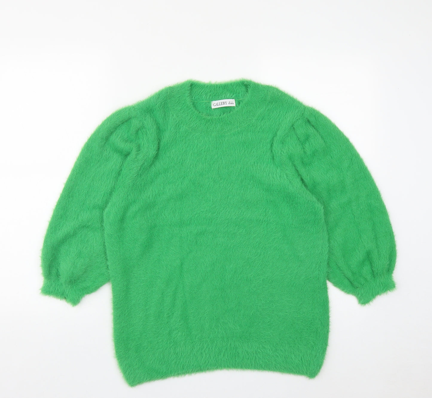 Dunnes Womens Green Round Neck  Polyamide Pullover Jumper Size M