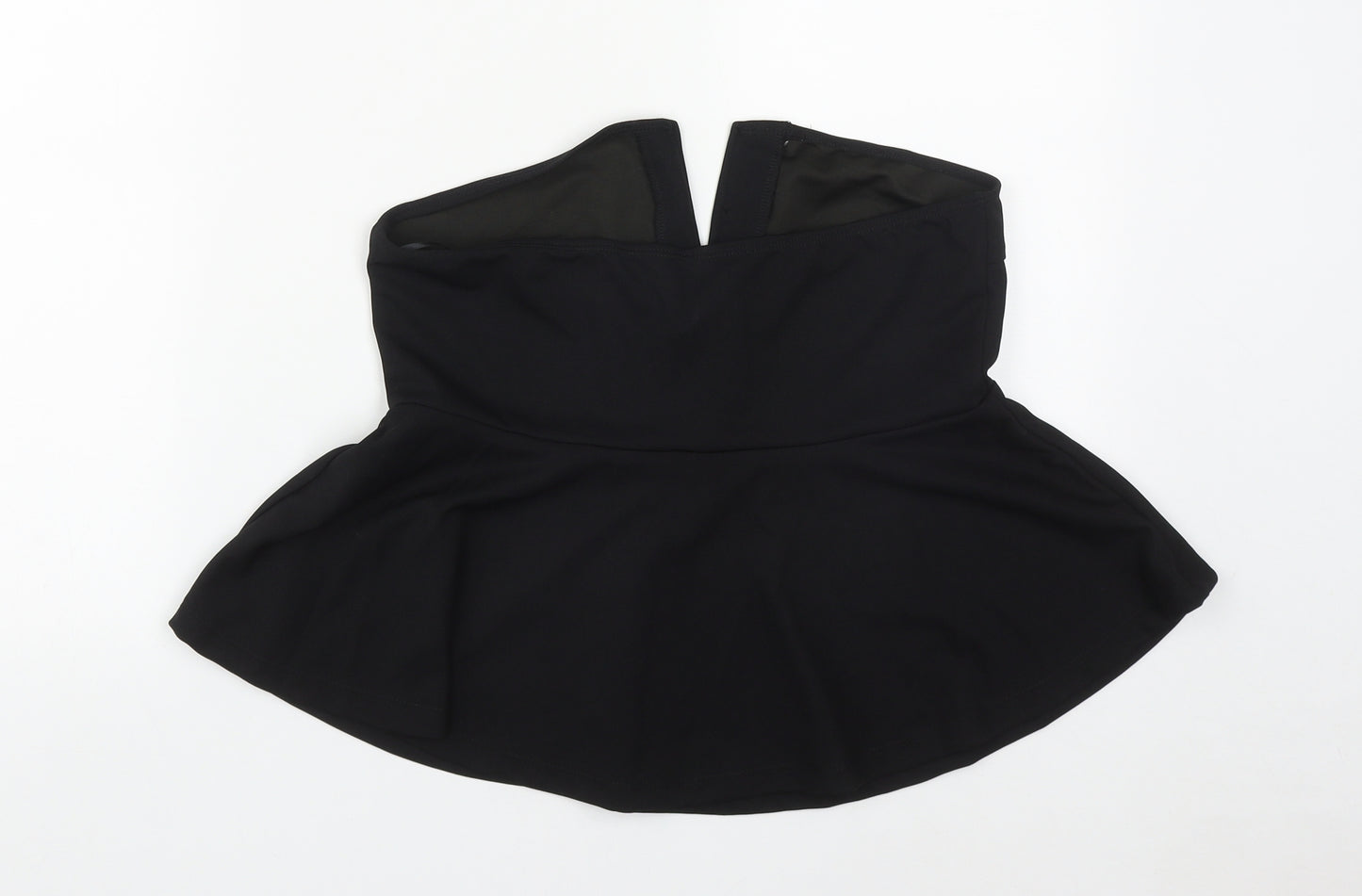 SheIn Womens Black  Polyester Basic Tank Size L V-Neck - Tube Top