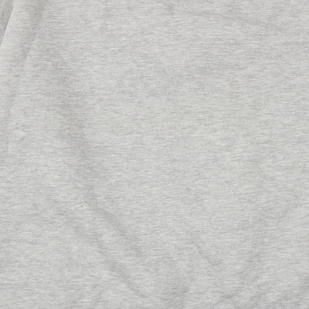 Missguided Womens Grey  Cotton Pullover Sweatshirt Size 14