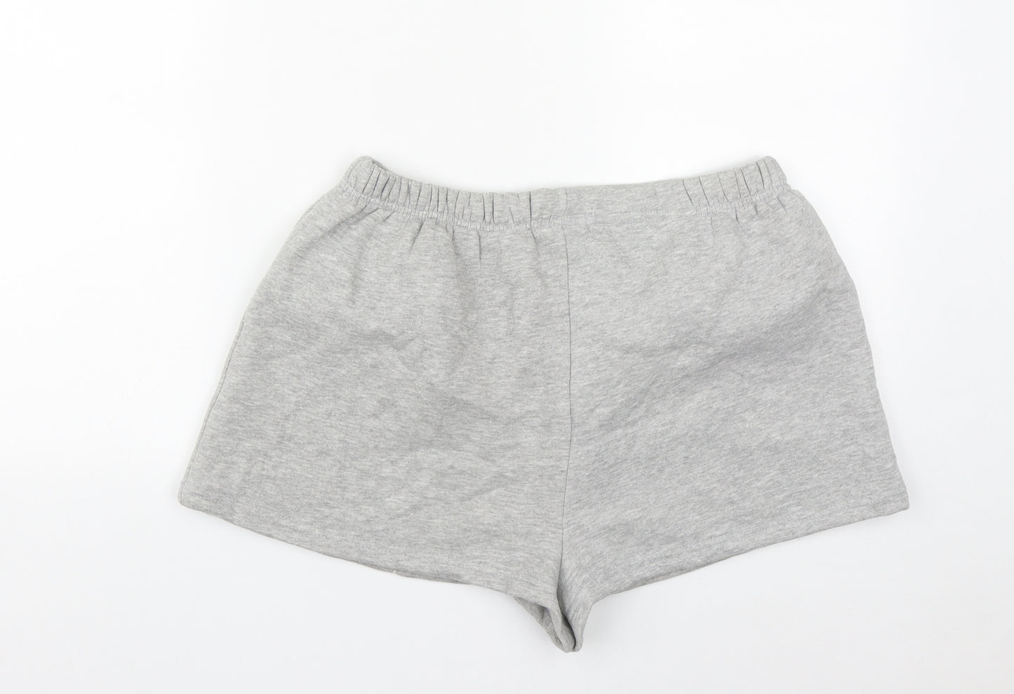 Missguided Womens Grey  Cotton Sweat Shorts Size 14  Regular