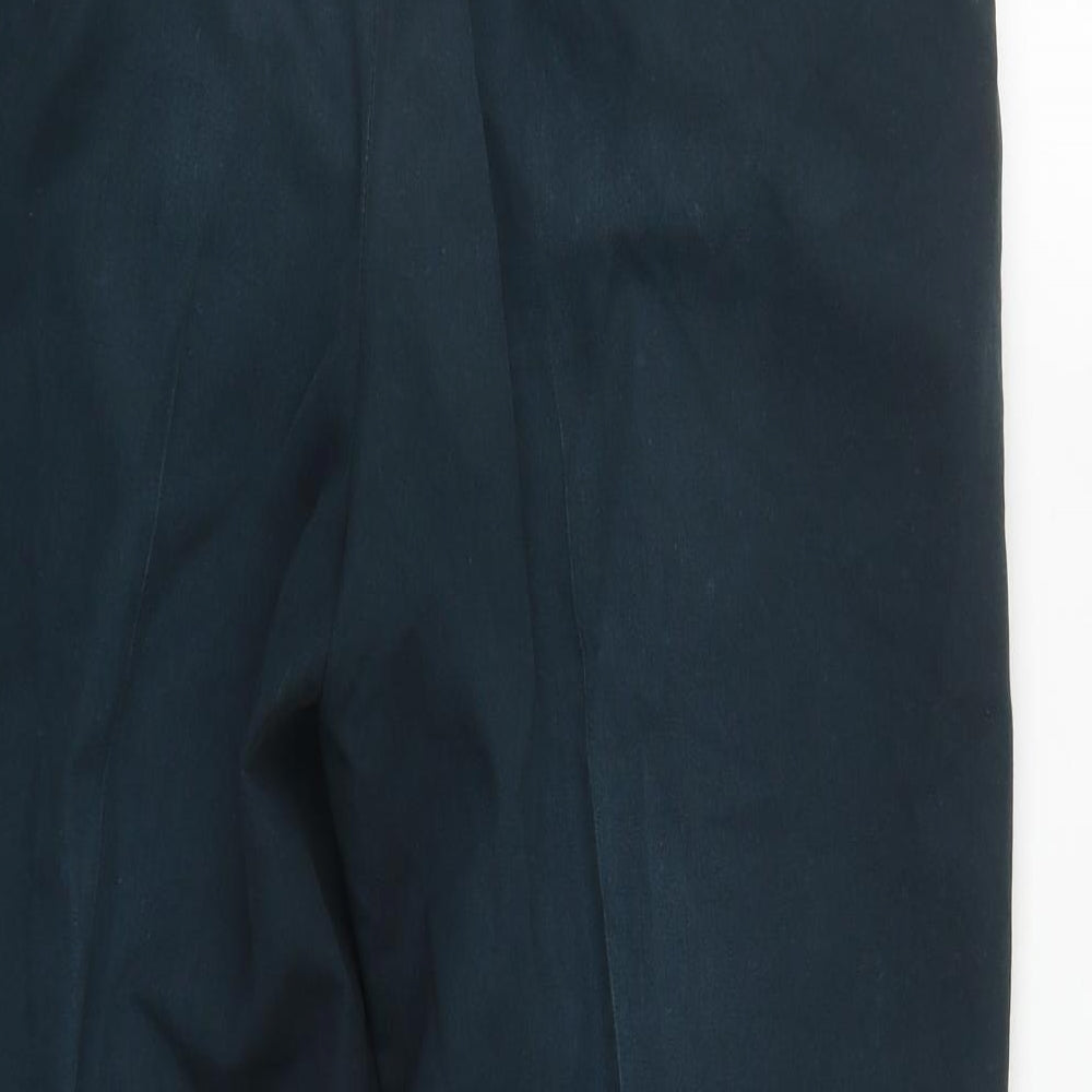 DOCKERS Mens Blue  Cotton Carrot Trousers Size 36 in L30 in Regular Zip
