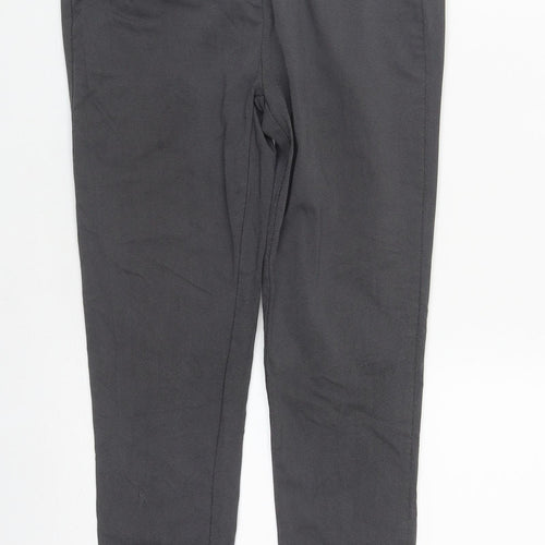 NEXT Boys Grey  Viscose Dress Pants Trousers Size 12 Years  Slim Zip