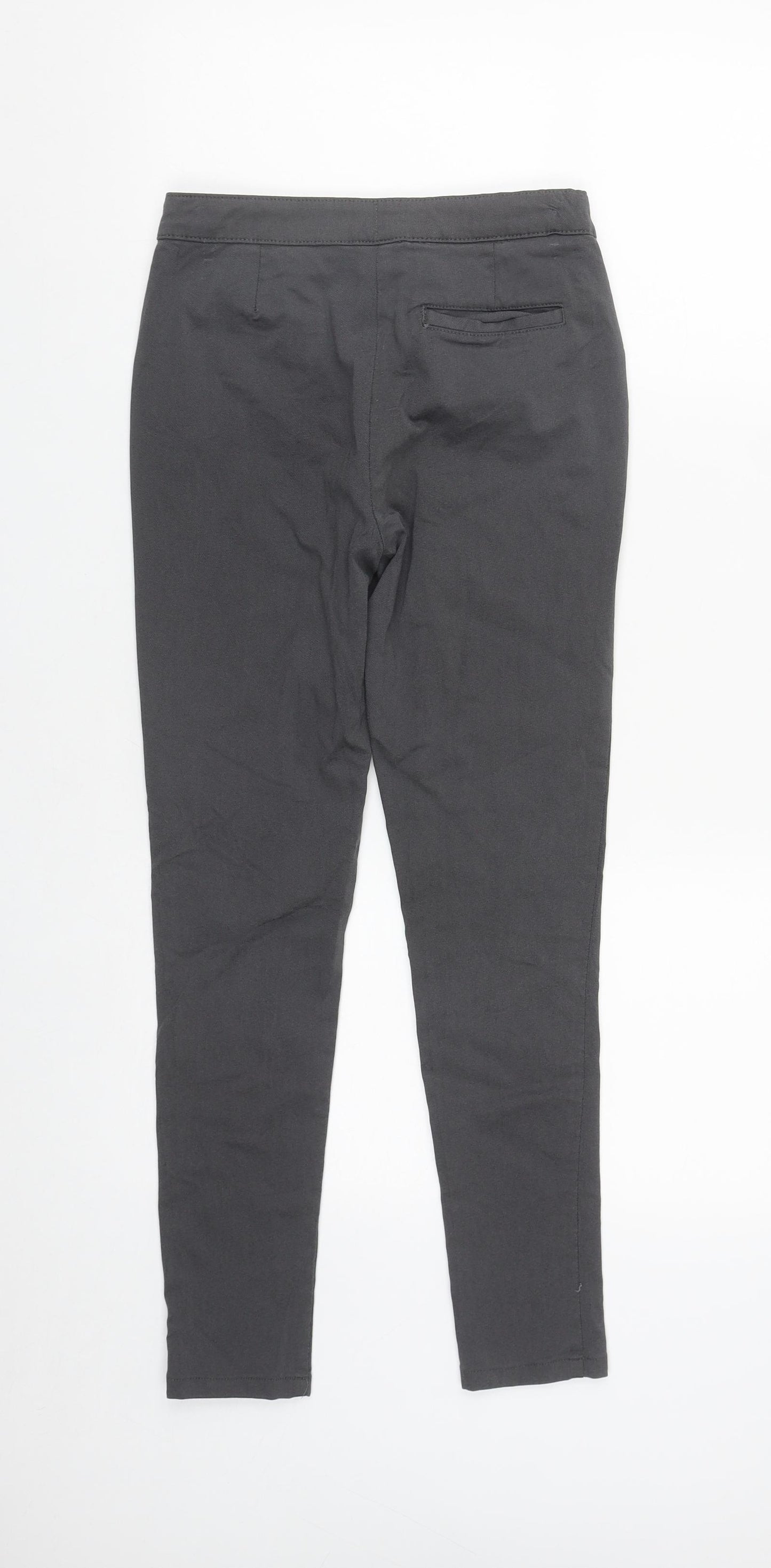 NEXT Boys Grey  Viscose Dress Pants Trousers Size 12 Years  Slim Zip